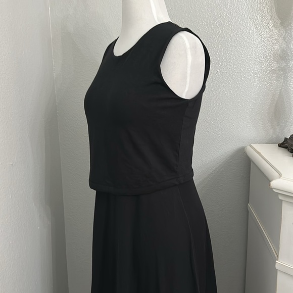 CUYANA Asymmetrical Overlay Dress Black Size Small - Picture 7 of 15